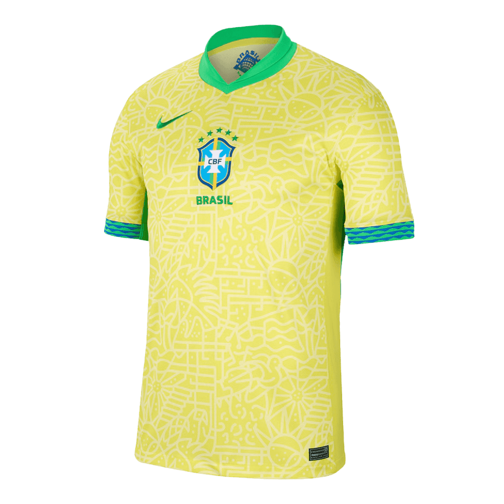 Soccer Kits Brazil Home Soccer Jersey Copa America 2024