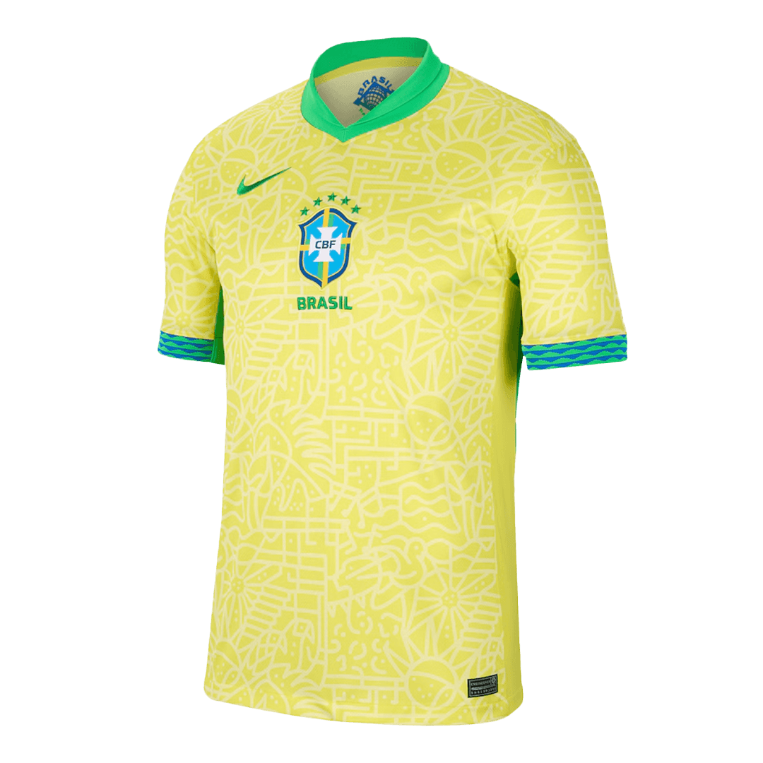 Soccer Kits Brazil Home Soccer Jersey Copa America 2024