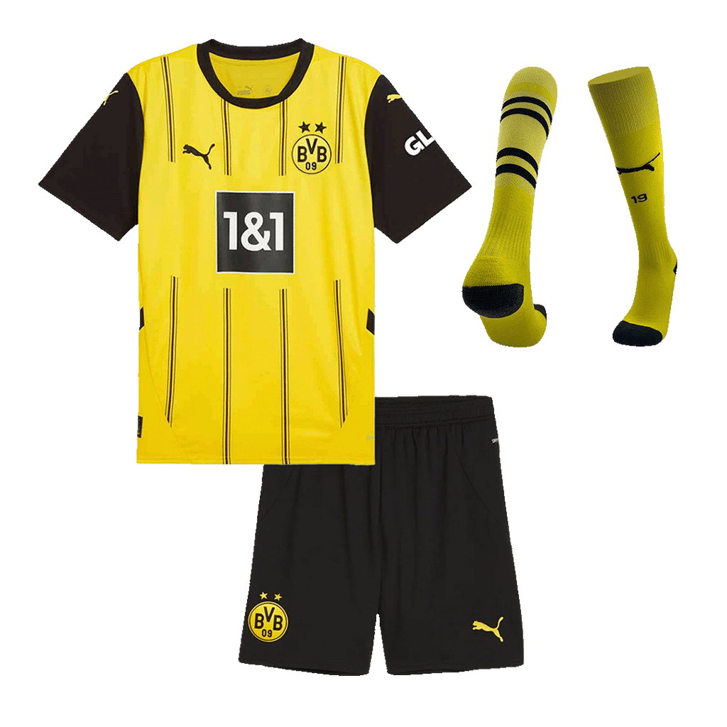 Kit de fútbol para niños: Camiseta local del Borussia Dortmund (camiseta, pantalones cortos y calcetines) 2024/25