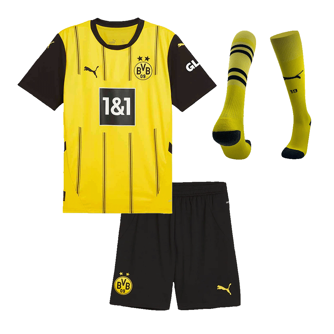 Maillot de football domicile Borussia Dortmund pour enfant (maillot, short, chaussettes) 2024/25