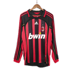 Camiseta de fútbol retro de manga larga del AC Milan 2006/07