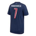 Soccer Kits Authentic KVARATSKHELIA #7 PSG Home Soccer Jersey 2024/25 Navy - UCL