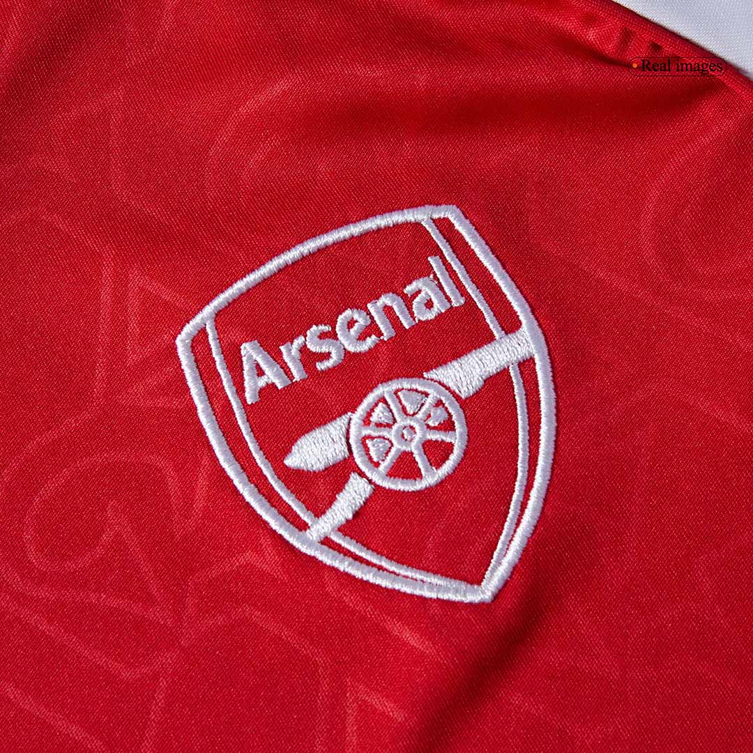 Kit de fútbol para niños: camiseta de local del Arsenal (camiseta, pantalones cortos y calcetines) 2025/26, color rojo