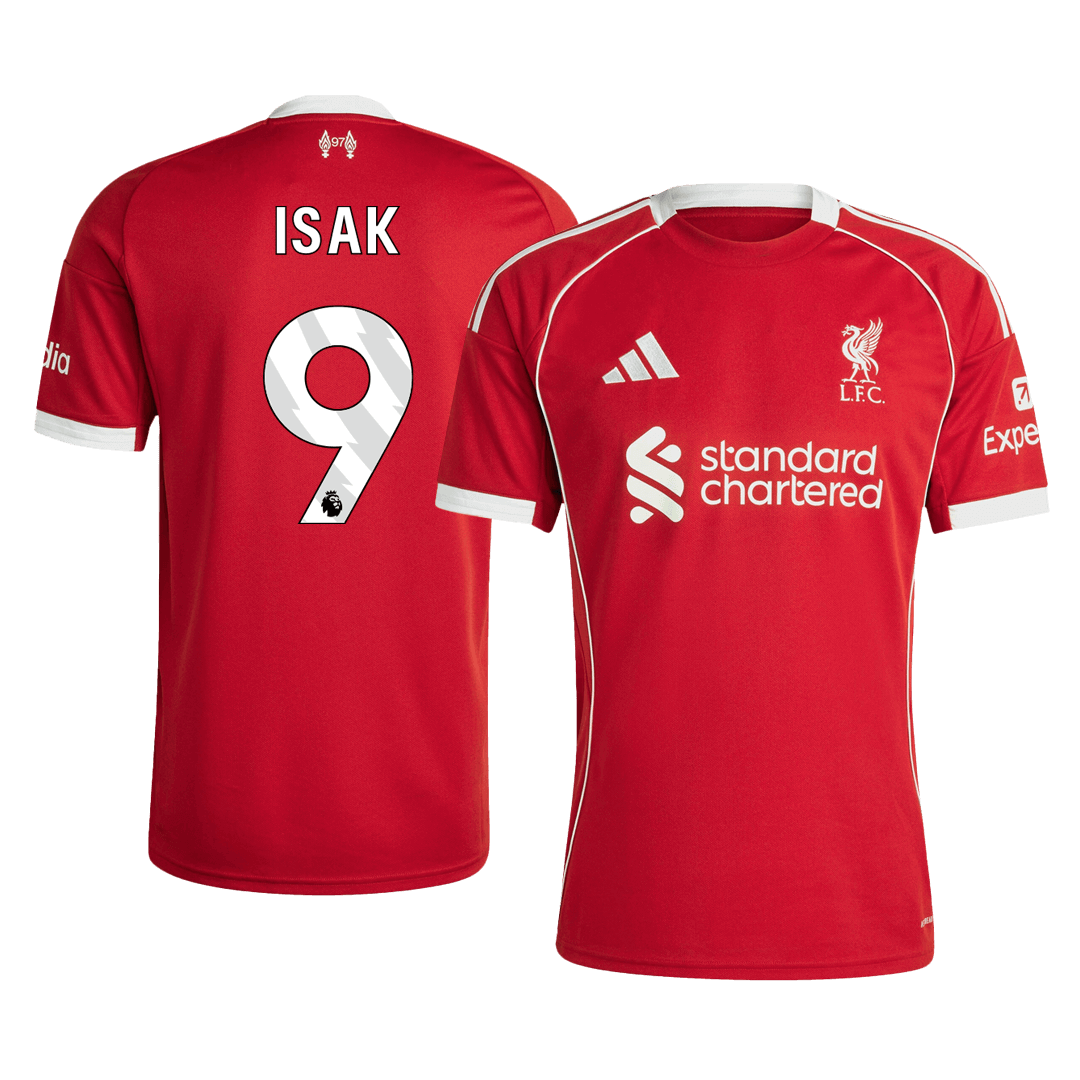 Maillot de football ISAK #9 Liverpool Domicile 25/26 Rouge