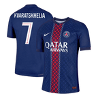 Soccer Kits Authentic KVARATSKHELIA #7 PSG Home Soccer Jersey 2025/26 Navy