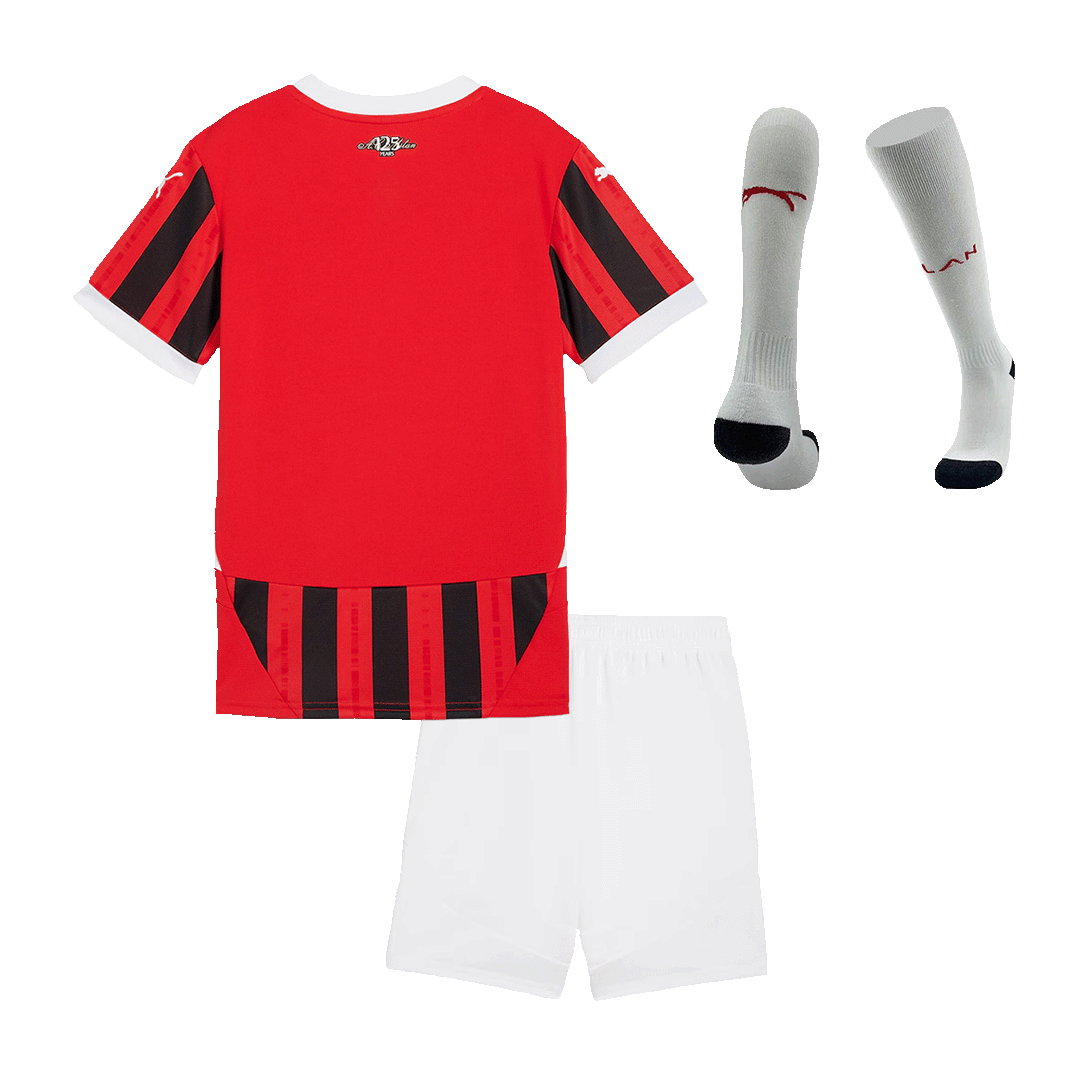 Maillot de football domicile AC Milan pour enfant (maillot, short, chaussettes) 2024/25