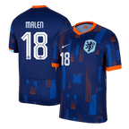 Maillot de football MALEN #18 Pays-Bas Extérieur Euro 2024