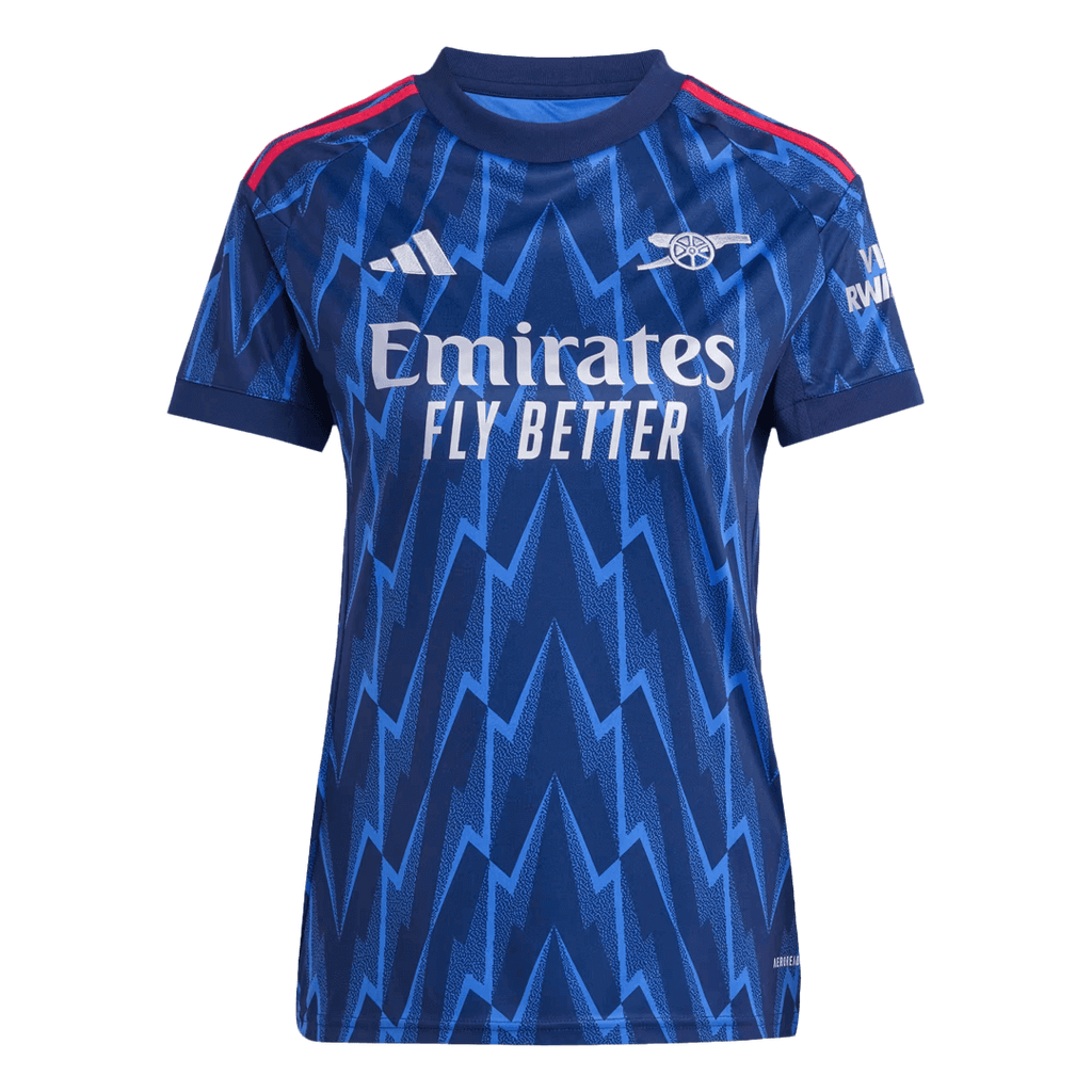 Camiseta de fútbol visitante del Arsenal para mujer 2025/26 azul