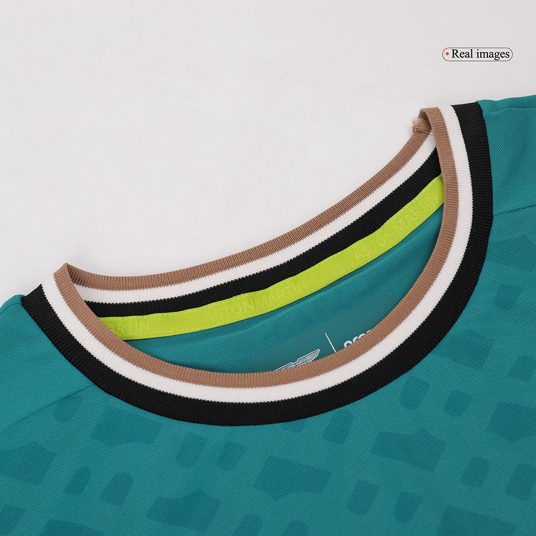 Soccer Kits Aston Martin Aramco Cognizant F1 Racing Team Fernando Alonso Driver T-Shirt 2024