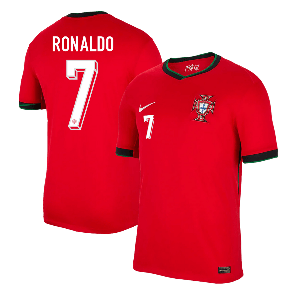 Kits de fútbol RONALDO #7 Portugal Camiseta de fútbol local Eurocopa 2024