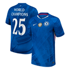 Soccer Kits WORLD CHAMPIONS #25 Chelsea Home Soccer Jersey 2025/26 Blue - with chest badge