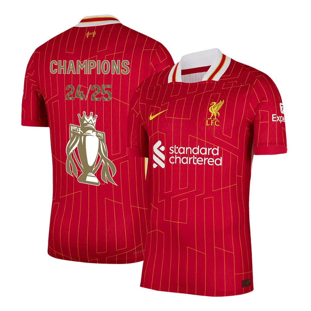 Soccer Kits Authentic Liverpool Home Soccer Jersey Red - CHAMPIONS 24/25