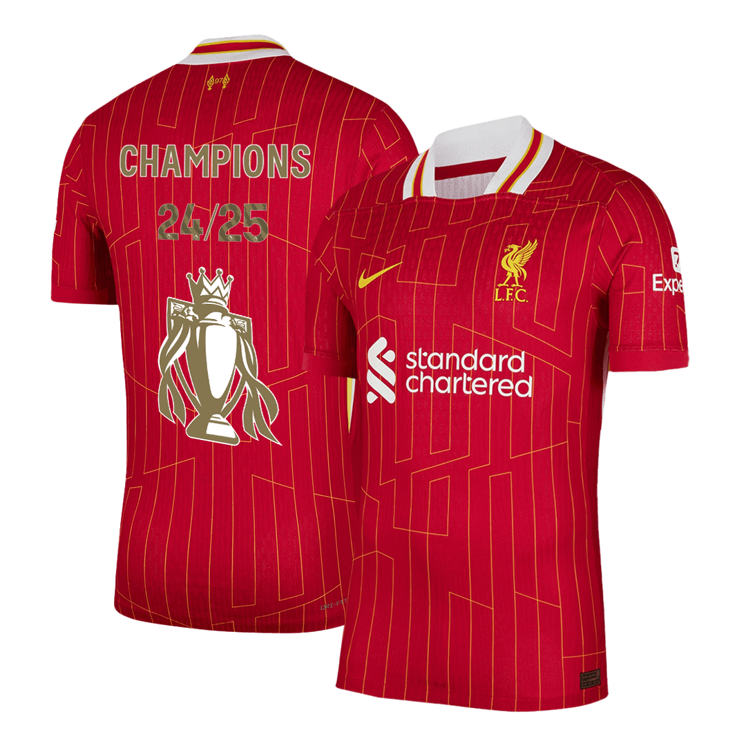 Soccer Kits Authentic Liverpool Home Soccer Jersey Red - CHAMPIONS 24/25