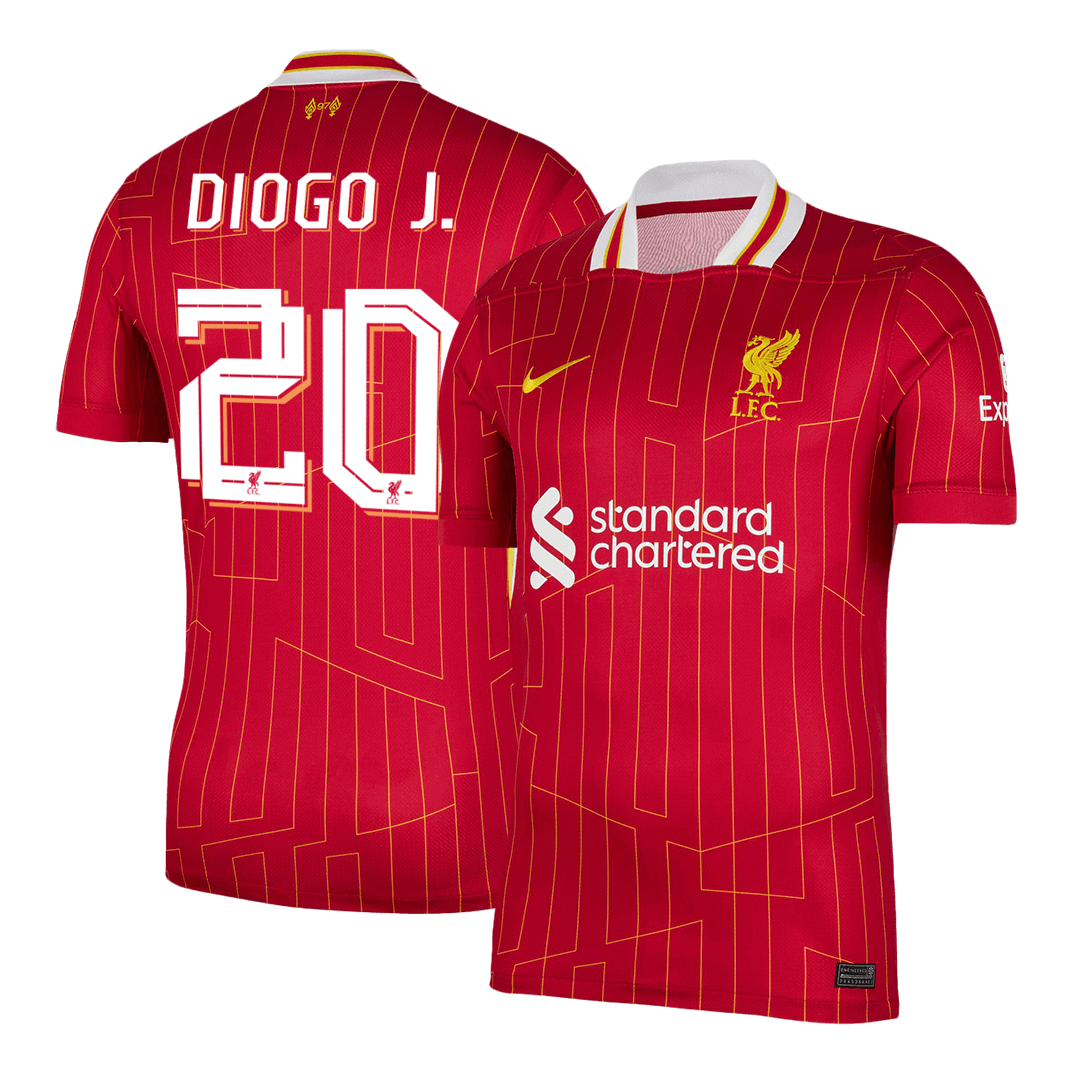 Maillot de football Domicile Liverpool DIOGO J. #20 2024/25 Rouge - UCL