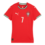Kits de fútbol RONALDO #7 Camiseta de fútbol local de Portugal para mujer 2025 Rojo