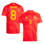 Maillot de football domicile Espagne FABIÁN #8 Euro 2024