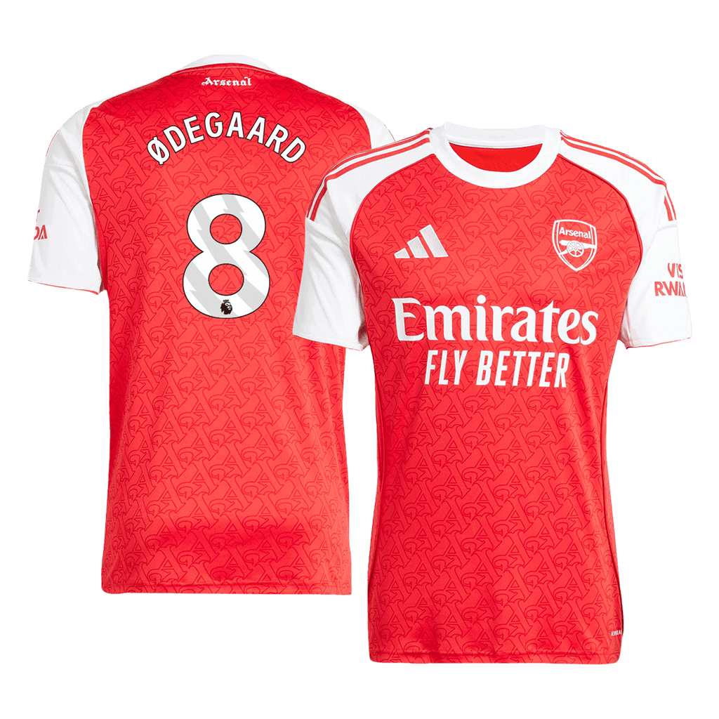 Soccer Kits #8 Arsenal Home Soccer Jersey 2025/26 Red
