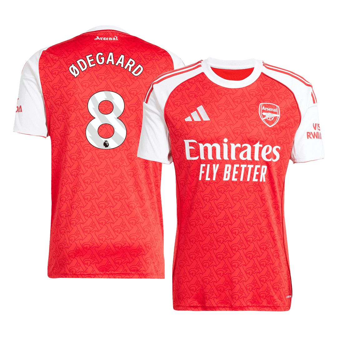 Soccer Kits #8 Arsenal Home Soccer Jersey 2025/26 Red