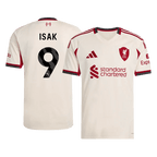 Maillot de football extérieur ISAK #9 Liverpool 25/26 Blanc