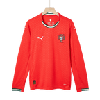 Kits de fútbol RONALDO #7 Portugal Home Camiseta de fútbol de manga larga 2025 Rojo
