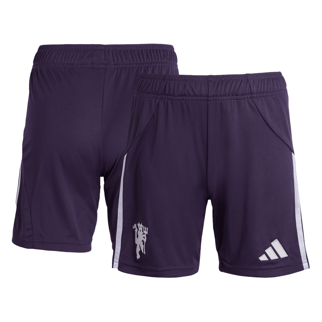 Maillots de football Manchester United Extérieur Short de football 25/26 Violet