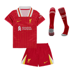 Maillots de football Liverpool Domicile Enfant Pas Cher 2024/25 (Maillot + Short + Chaussettes)