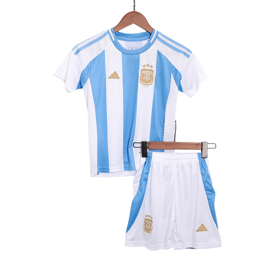 Maillot de football Argentine domicile pour enfant (maillot, short, chaussettes) 2024