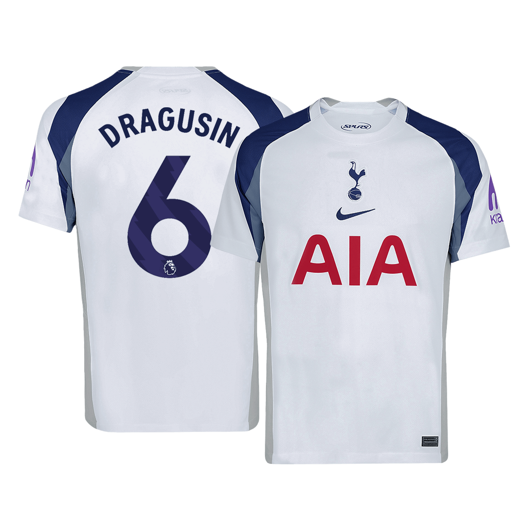 Maillot de football DRAGUSIN #6 Tottenham Hotspur Domicile 2025/26 Blanc