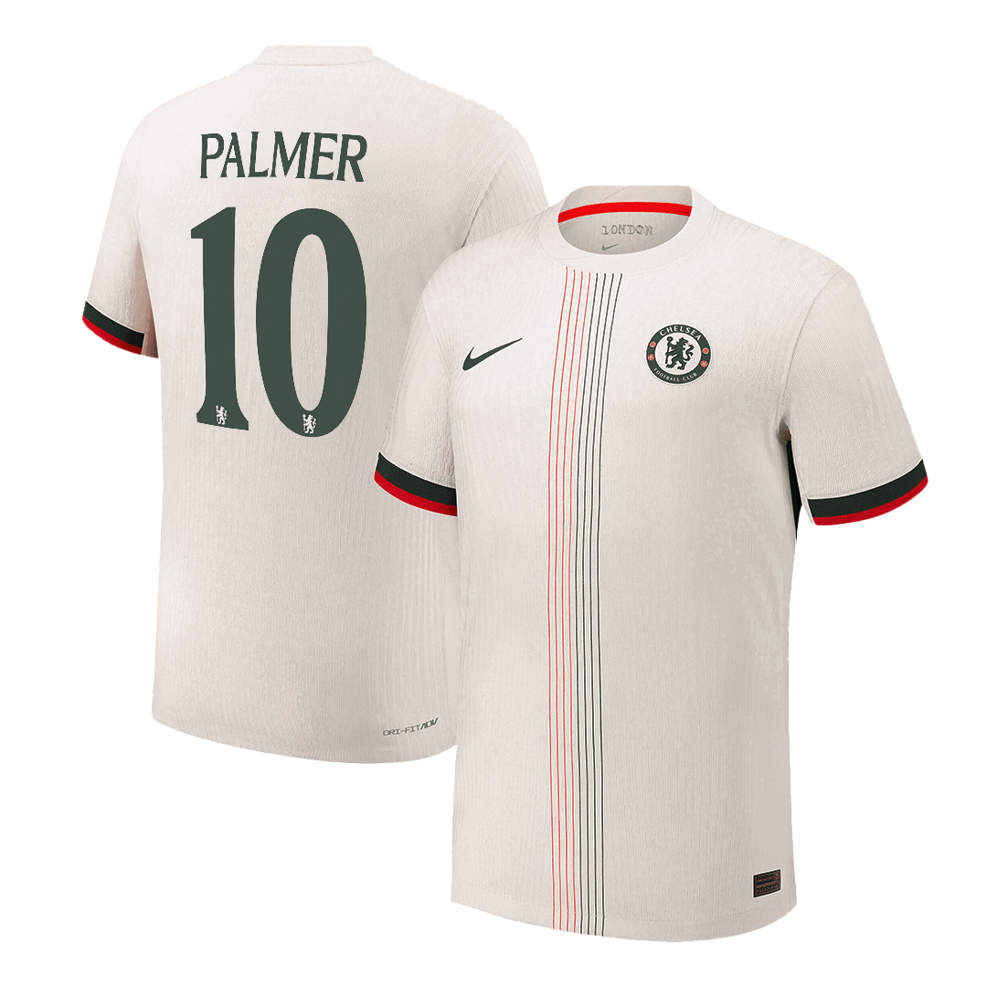 Soccer Kits Authentic PALMER #10 Chelsea Away Soccer Jersey 2025/26 White - UCL