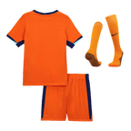 Kits de fútbol para niños: camiseta local de Holanda (camiseta, pantalones cortos y calcetines) para la Eurocopa 2024