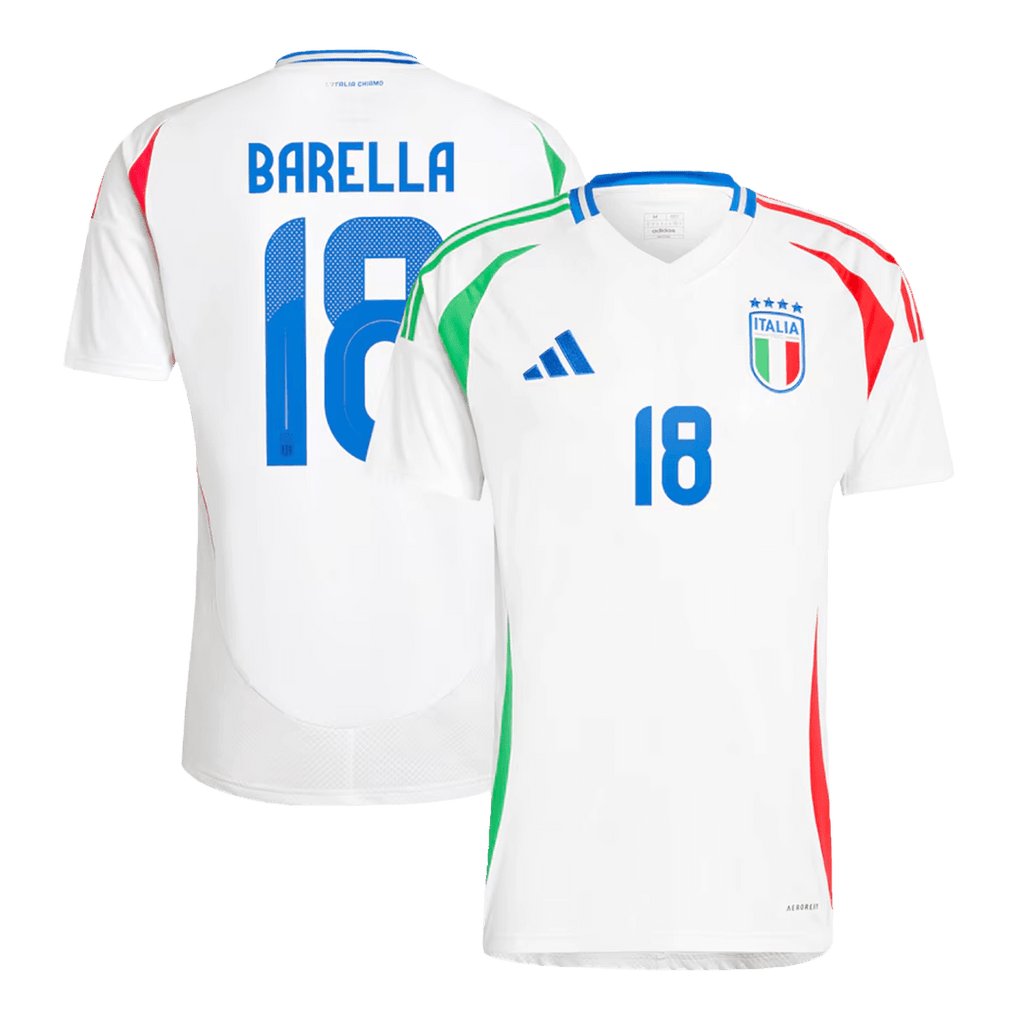 Soccer Kits BARELLA #18 Italy Away Soccer Jersey Euro 2024