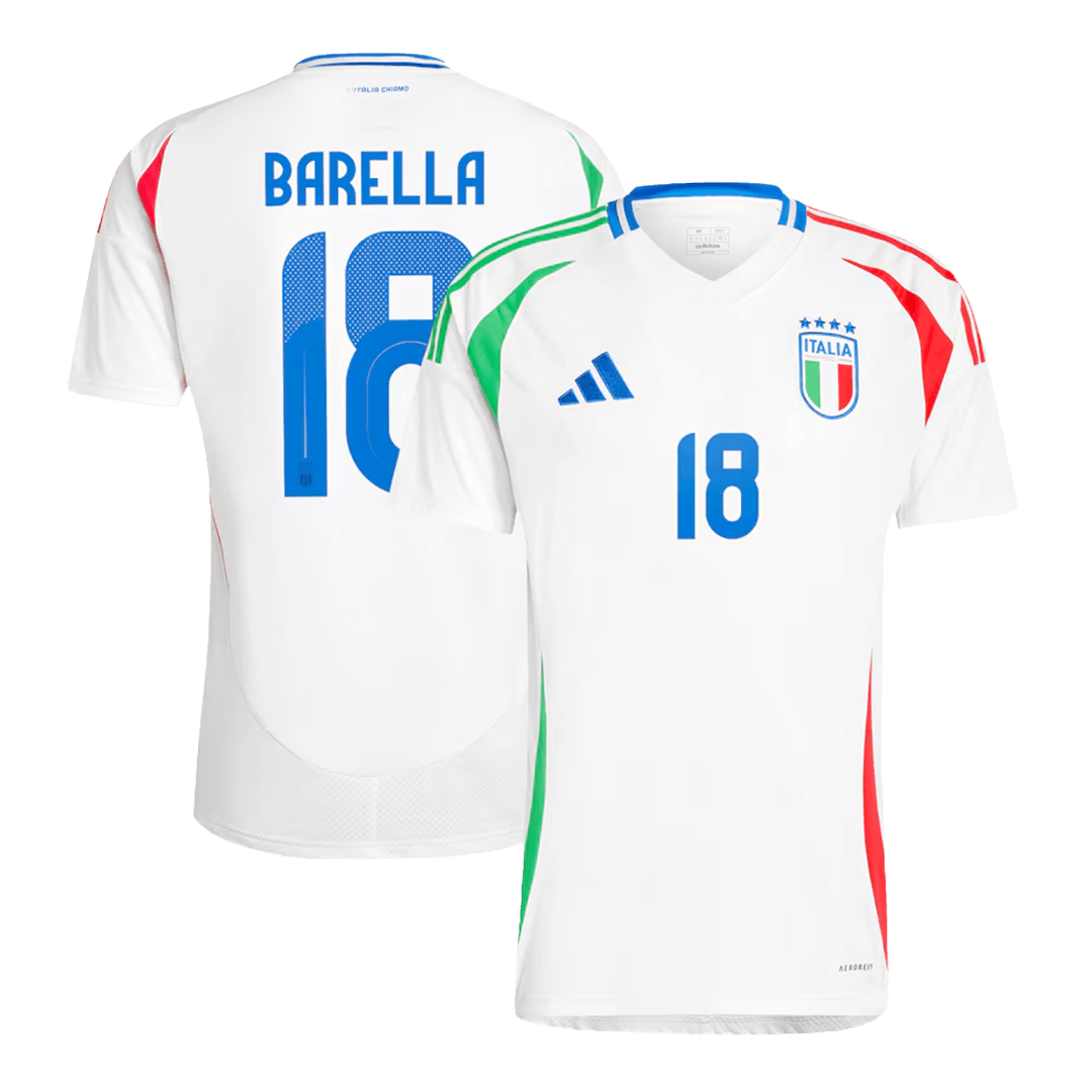 Soccer Kits BARELLA #18 Italy Away Soccer Jersey Euro 2024