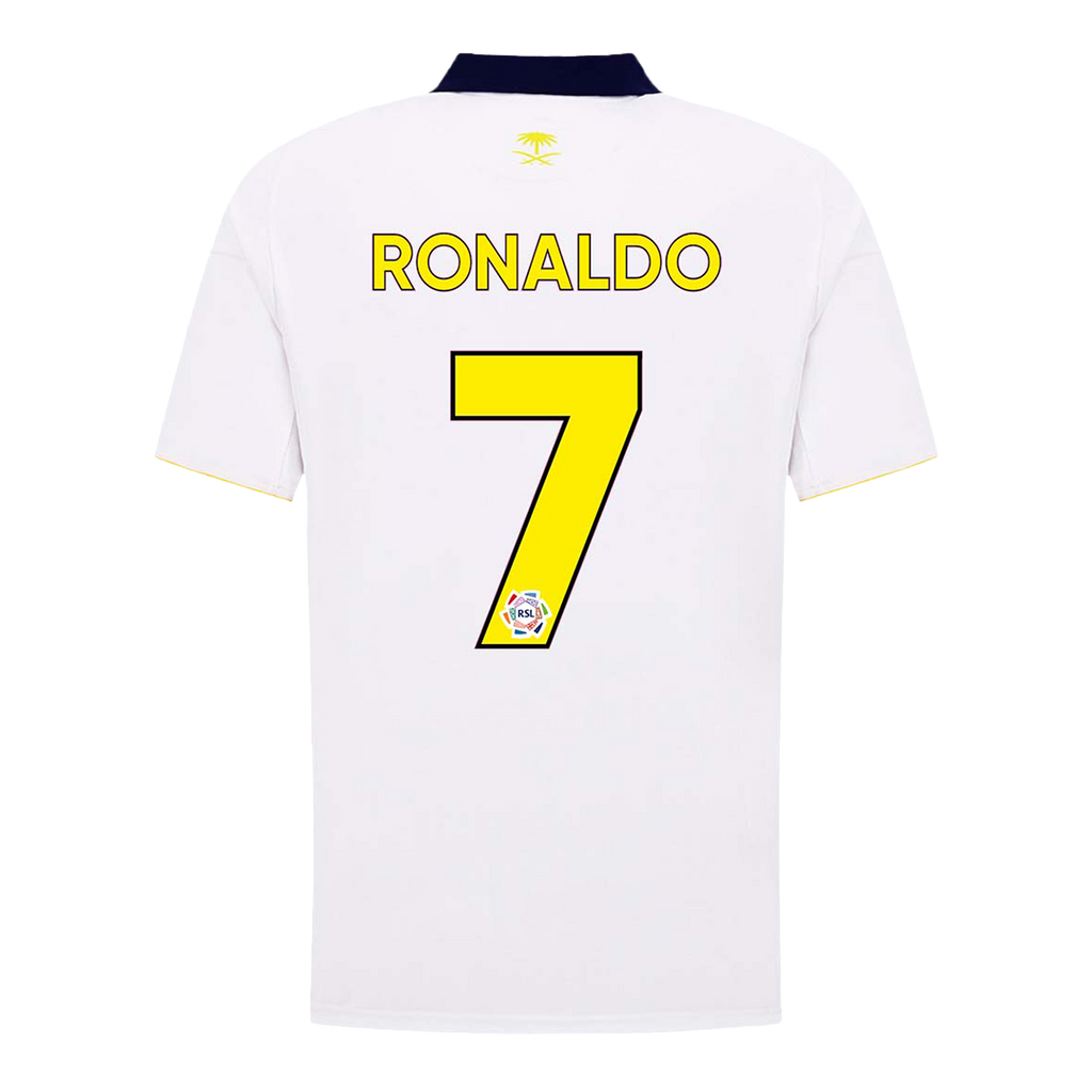Camiseta de fútbol RONALDO #7 Al Nassr, tercera equipación de visitante, 2025/26, blanca