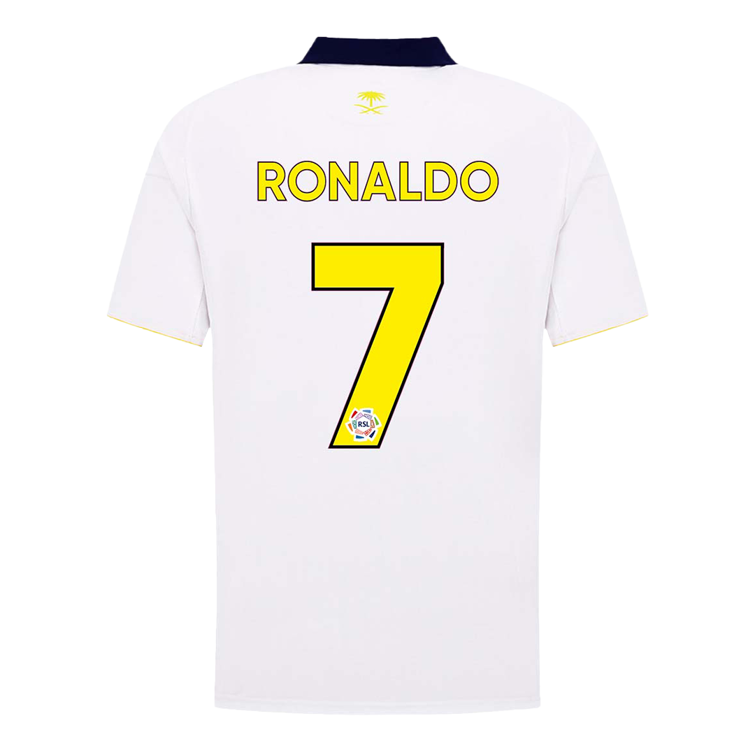 Camiseta de fútbol RONALDO #7 Al Nassr, tercera equipación de visitante, 2025/26, blanca
