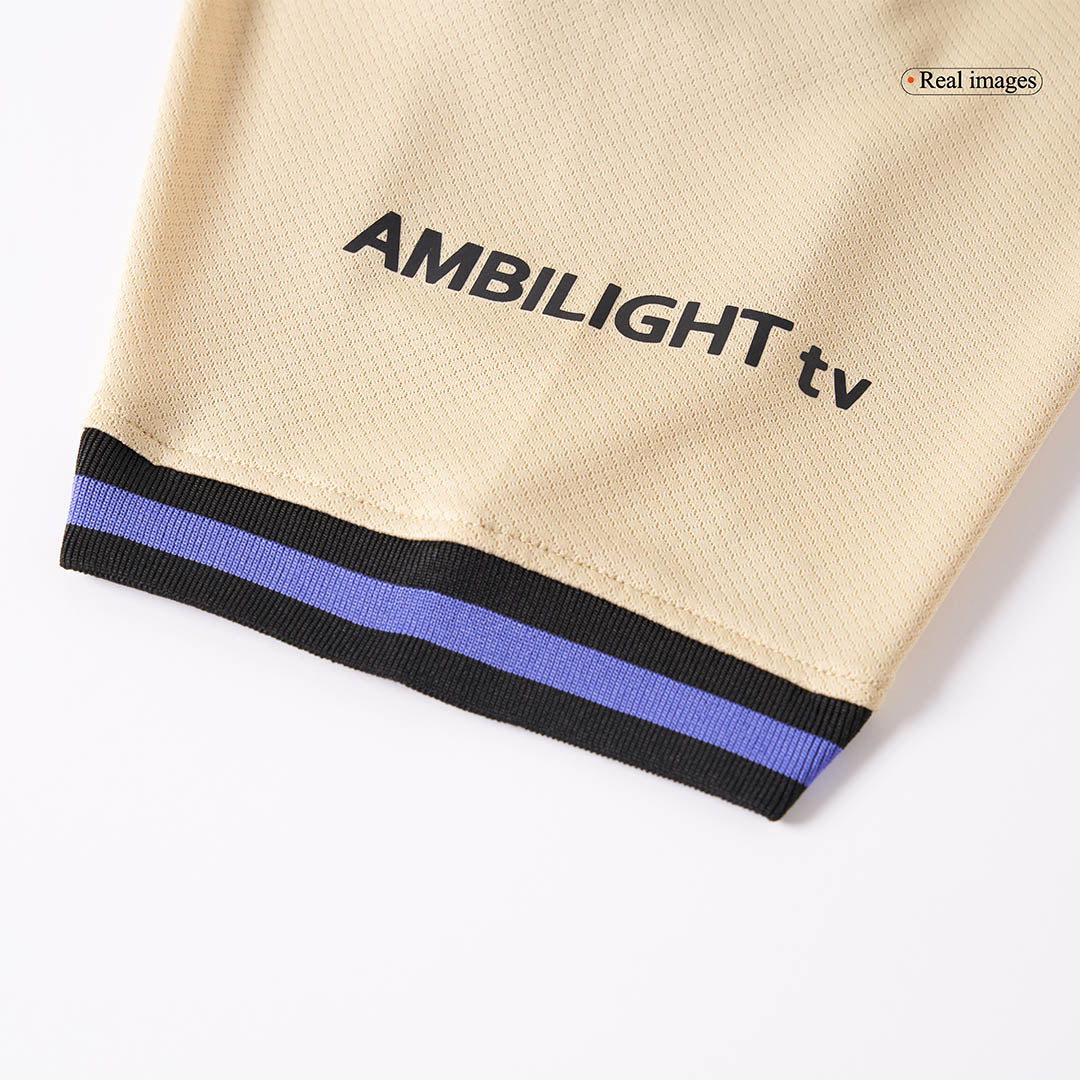 Camiseta de visitante del Barcelona RAPHINHA #11 2025/26 amarilla - UCL