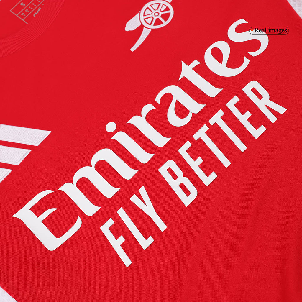Kits de fútbol RICE #41 Arsenal Home Soccer Jersey 2024/25 Rojo