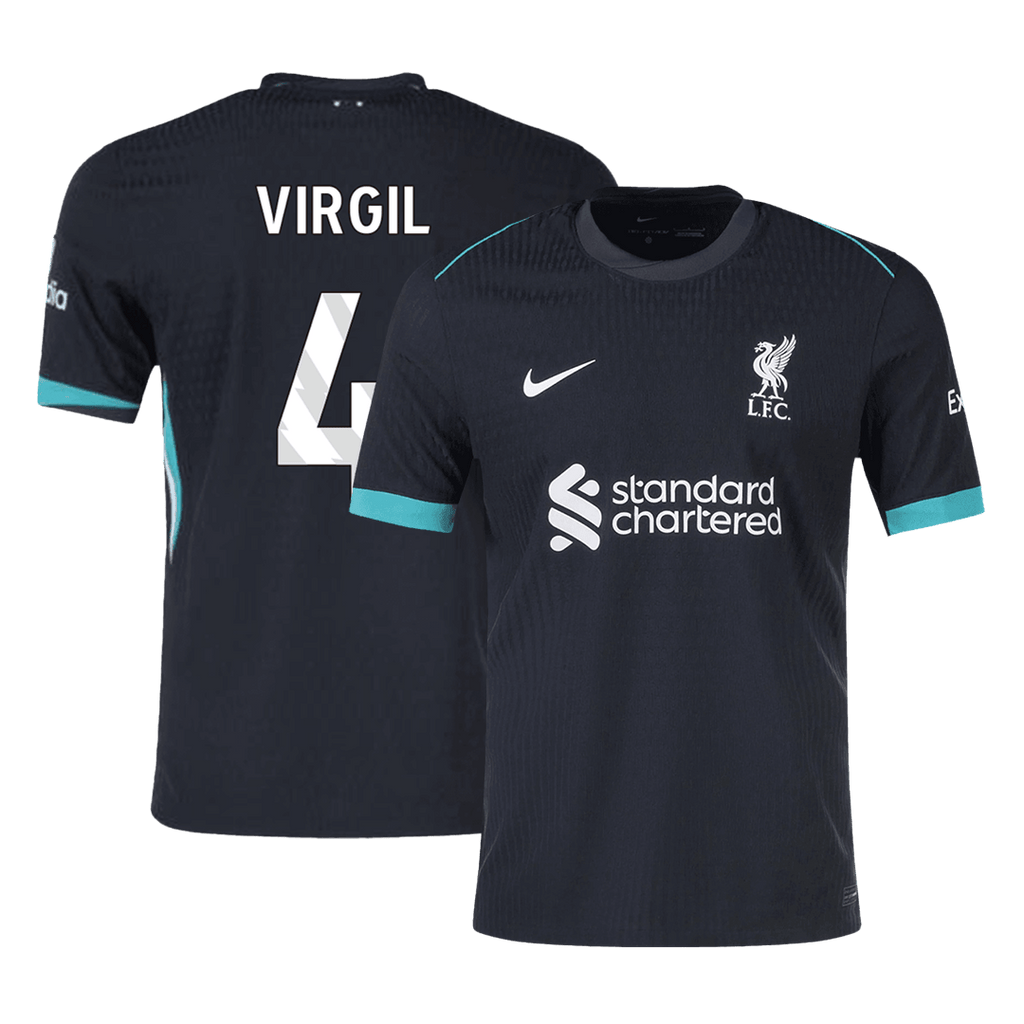 Soccer Kits Authentic VIRGIL #4 Liverpool Away Soccer Jersey 2024/25