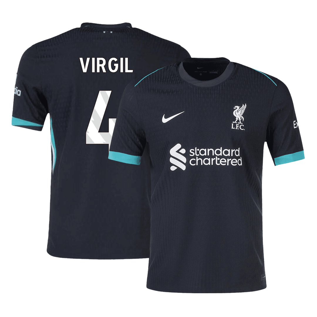Soccer Kits Authentic VIRGIL #4 Liverpool Away Soccer Jersey 2024/25