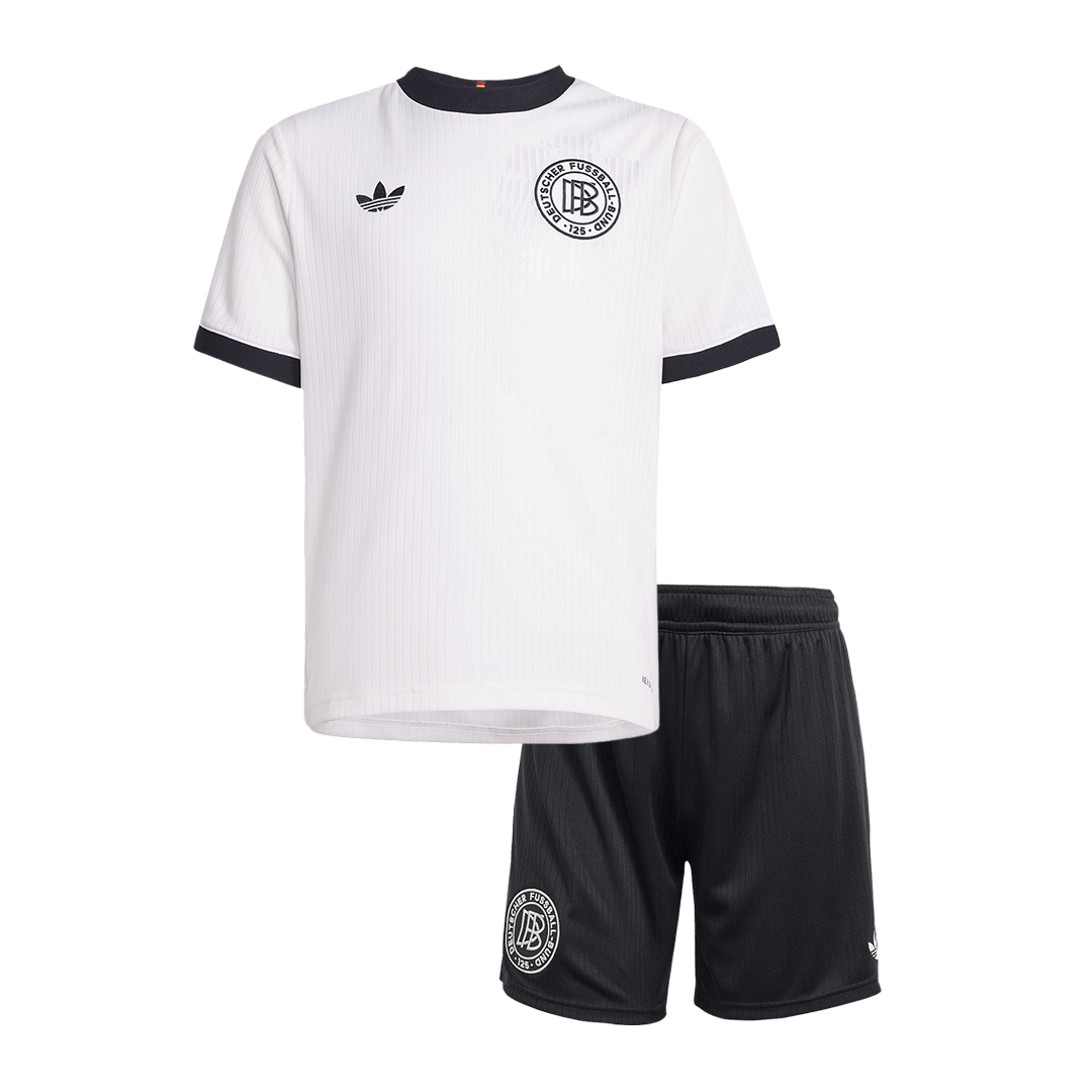 Maillot de football pour enfant Allemagne 125e anniversaire (maillot + short) 2025 Blanc