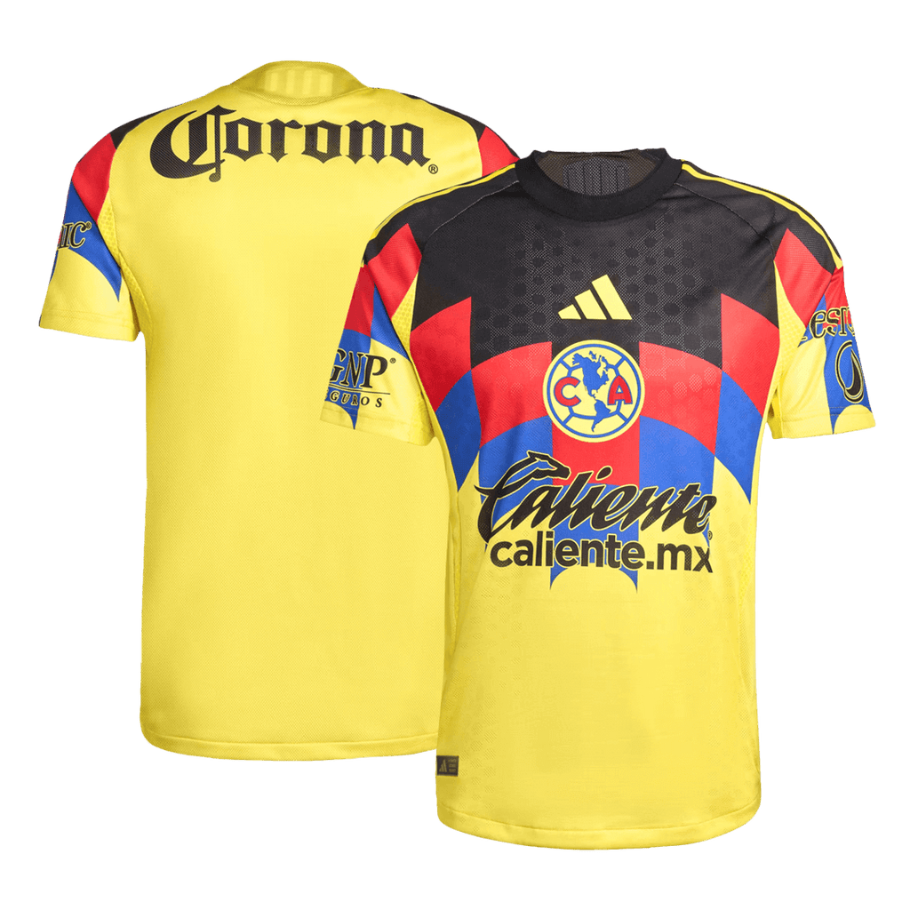 Soccer Kits Authentic Club America Home Soccer Jersey 2025/26 Yellow