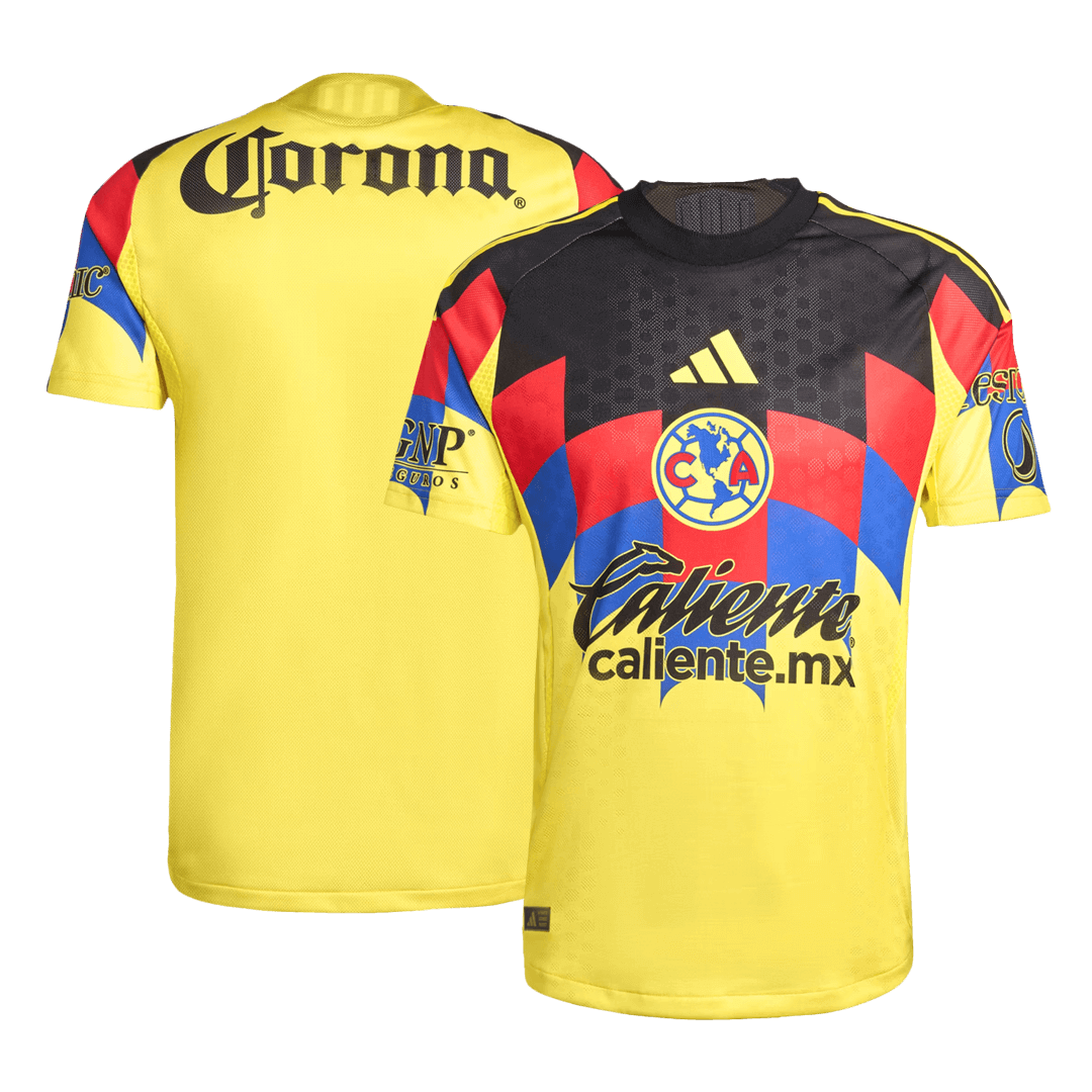 Soccer Kits Authentic Club America Home Soccer Jersey 2025/26 Yellow