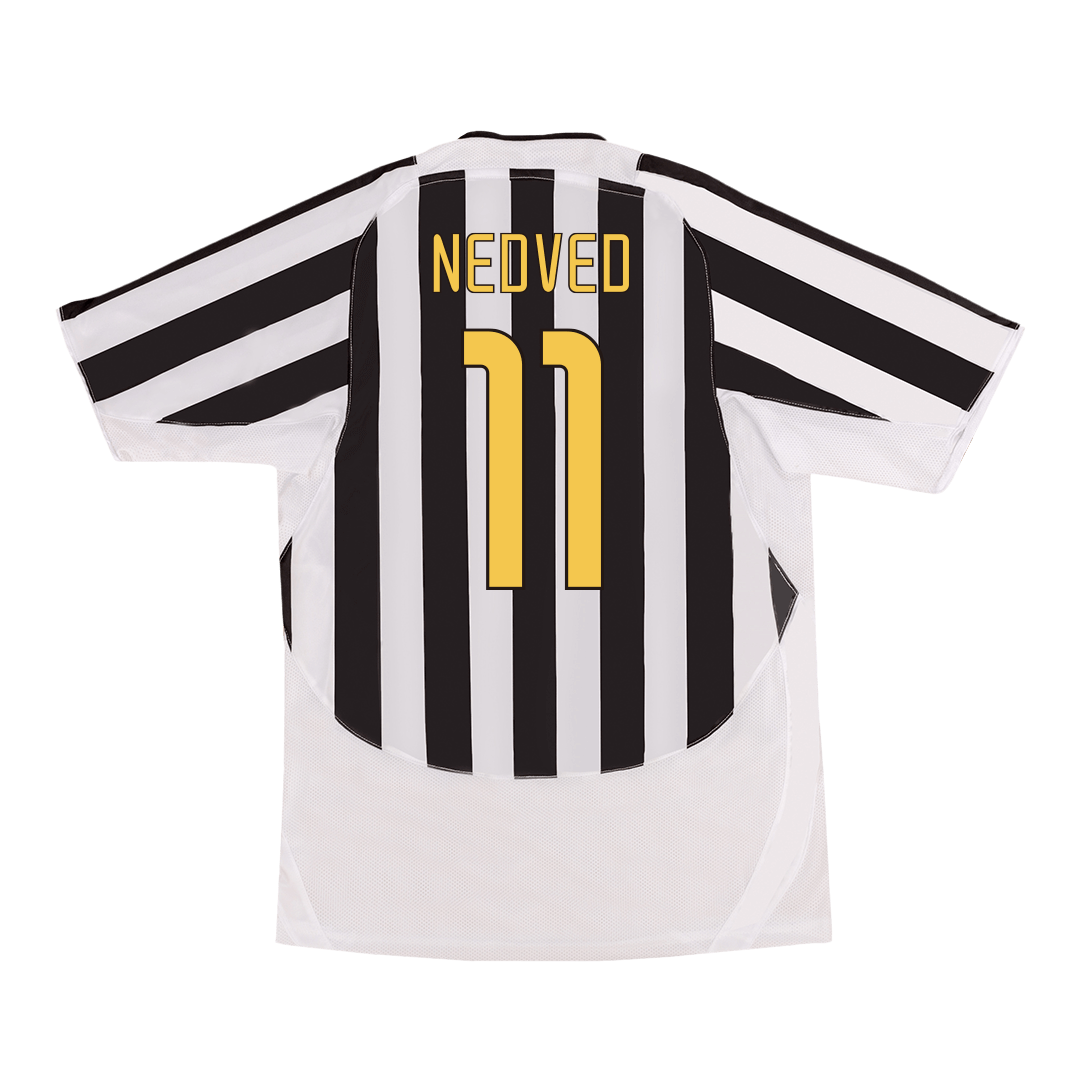 Kits de fútbol Retro NEDVED #11 2003/04 Juventus Home Soccer Jersey