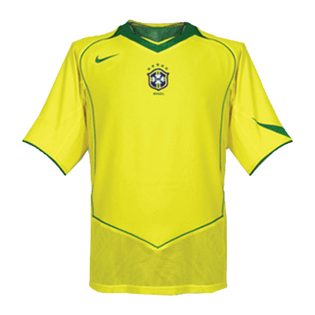 Camiseta de fútbol retro de Brasil 2004 para el hogar
