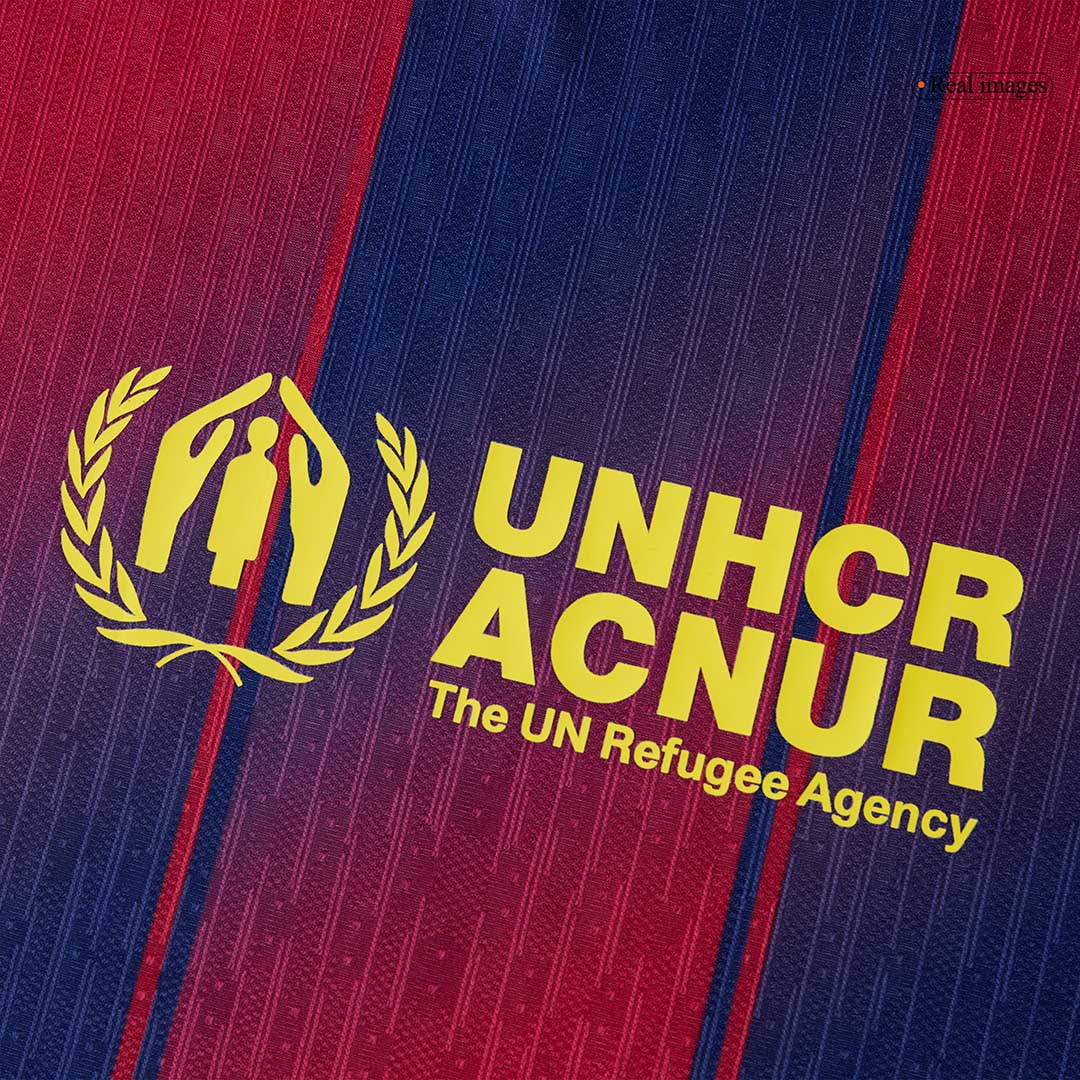 Kits de fútbol ROONY #19 Auténtica camiseta de fútbol local del Barcelona 2025/26 Rojo y azul