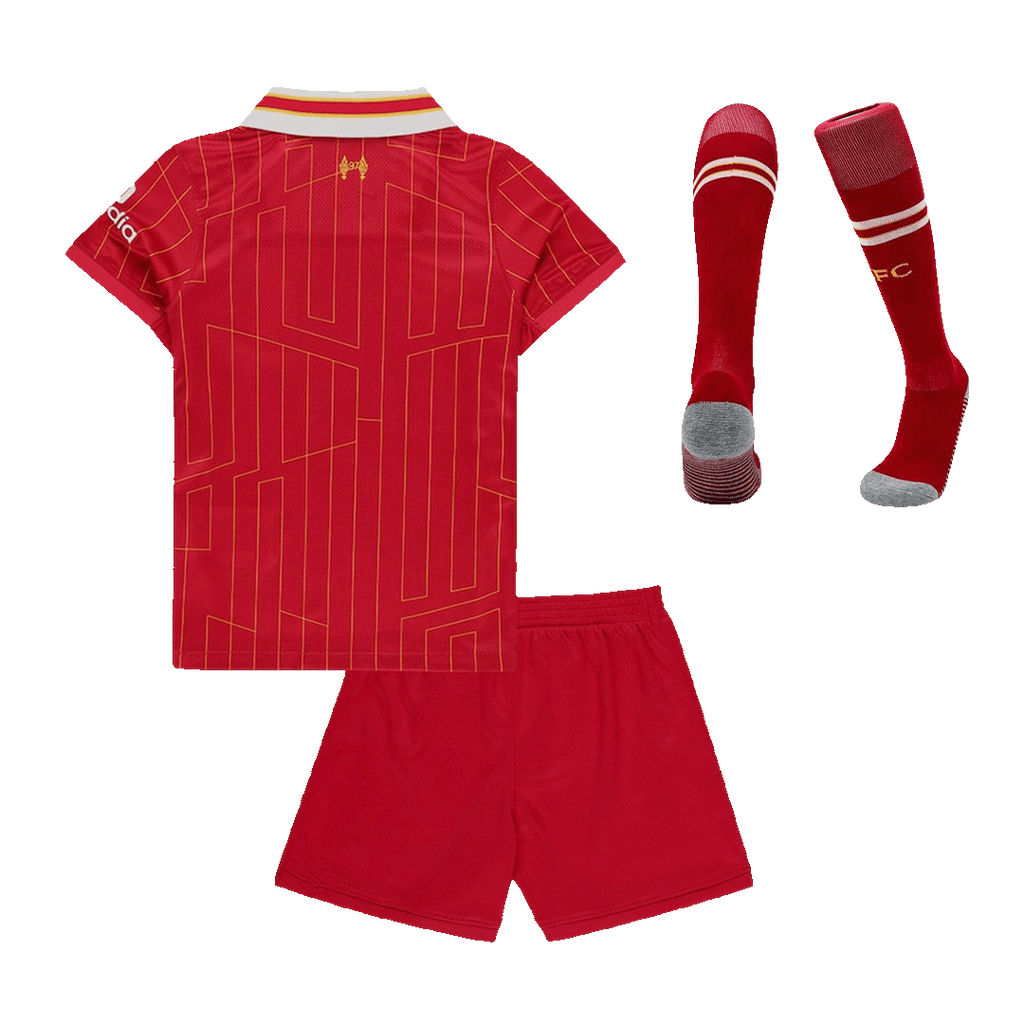 Maillots de football Liverpool Domicile Enfant Pas Cher 2024/25 (Maillot + Short + Chaussettes)