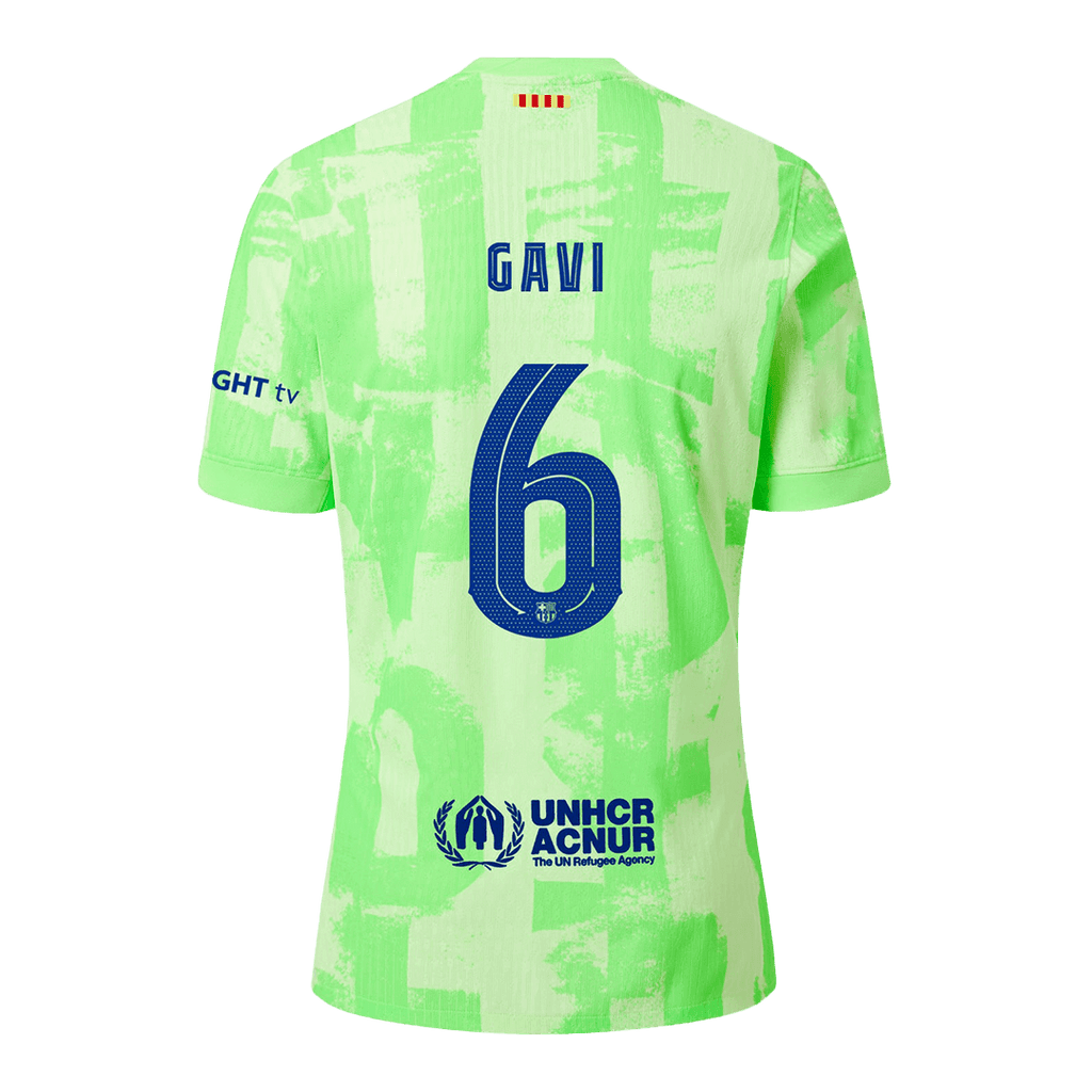 Soccer Kits Authentic GAVI #6 Barcelona Third Away Soccer Jersey 2024/25 - UCL