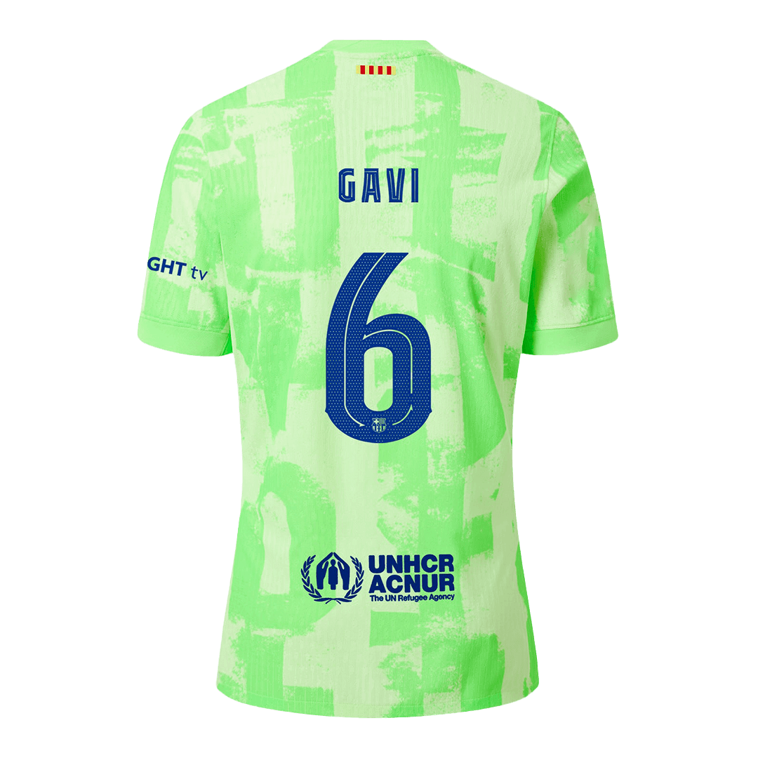 Soccer Kits Authentic GAVI #6 Barcelona Third Away Soccer Jersey 2024/25 - UCL