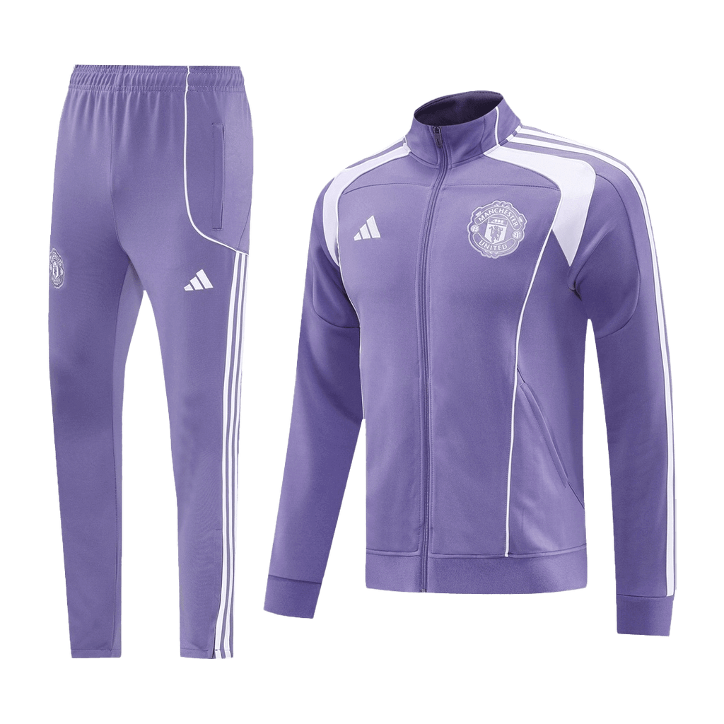 Soccer Kits 25/26 Manchester United Training Jacket Kit(Jacket+Pants) Purple