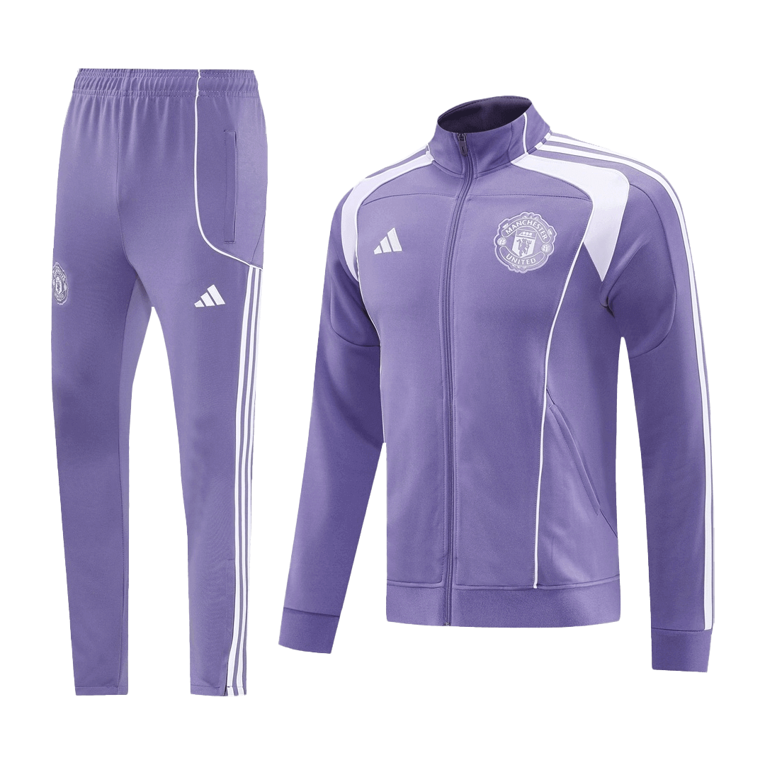 Soccer Kits 25/26 Manchester United Training Jacket Kit(Jacket+Pants) Purple