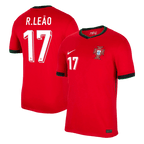 Kits de Futbol R.LEÃO #17 Portugal Camiseta de Futbol Local Eurocopa 2024